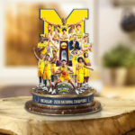 Michigan Wolverines Men’s Basketball Custom Shape Acrylic Plaque – GNE5992