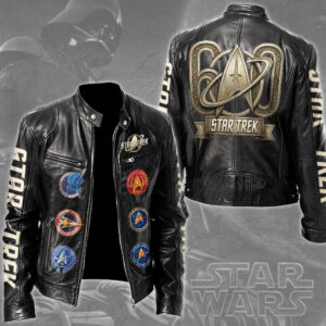 Star Trek Motorcycle Leather Jacket - TMTHU5447