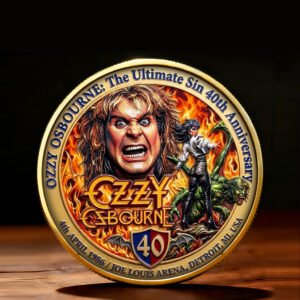 Ozzy Osbourne: The Ultimate Sin 40th Anniversary Commemorative Coin - TMTHU4889