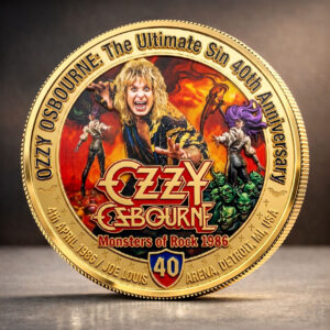 Ozzy Osbourne: The Ultimate Sin 40th Anniversary Commemorative Coin - TMTHU4891
