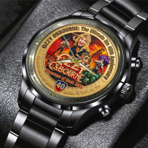 Ozzy Osbourne: The Ultimate Sin 40th Anniversary Black Stainless Steel Watch - TMTHU4982