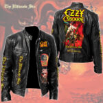 Ozzy Osbourne The Ultimate Sin 40th Anniversary Motorcycle Leather Jacket – TMTHU4991