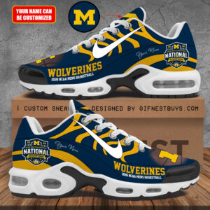 Personalized Michigan Wolverines 2026 NCAA Men’s Basketball National Champs Air Max Shoes - TMTHU5170