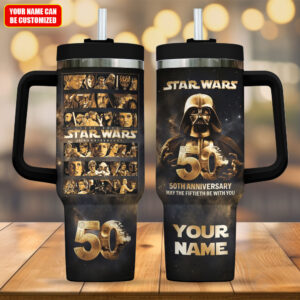 Personalized Star Wars 50th Anniversary 2027 40oz Stanley Tumbler - TMTHU5311