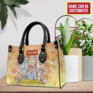 Personalized Winnie-the-Pooh 100th Anniversary Leather HandBag - TMTHU5363