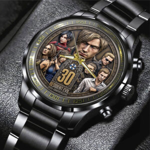 Resident Evil 30th Anniversary Black Stainless Steel Watch - TMTHU5040