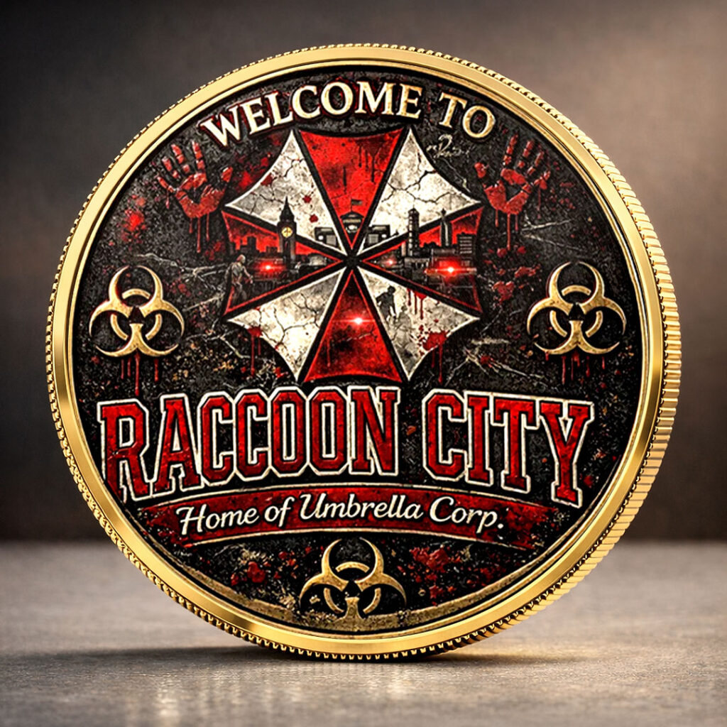 Resident Evil 30th Anniversary Commemorative Coin – TMTHU4830 | Gifnestbuys