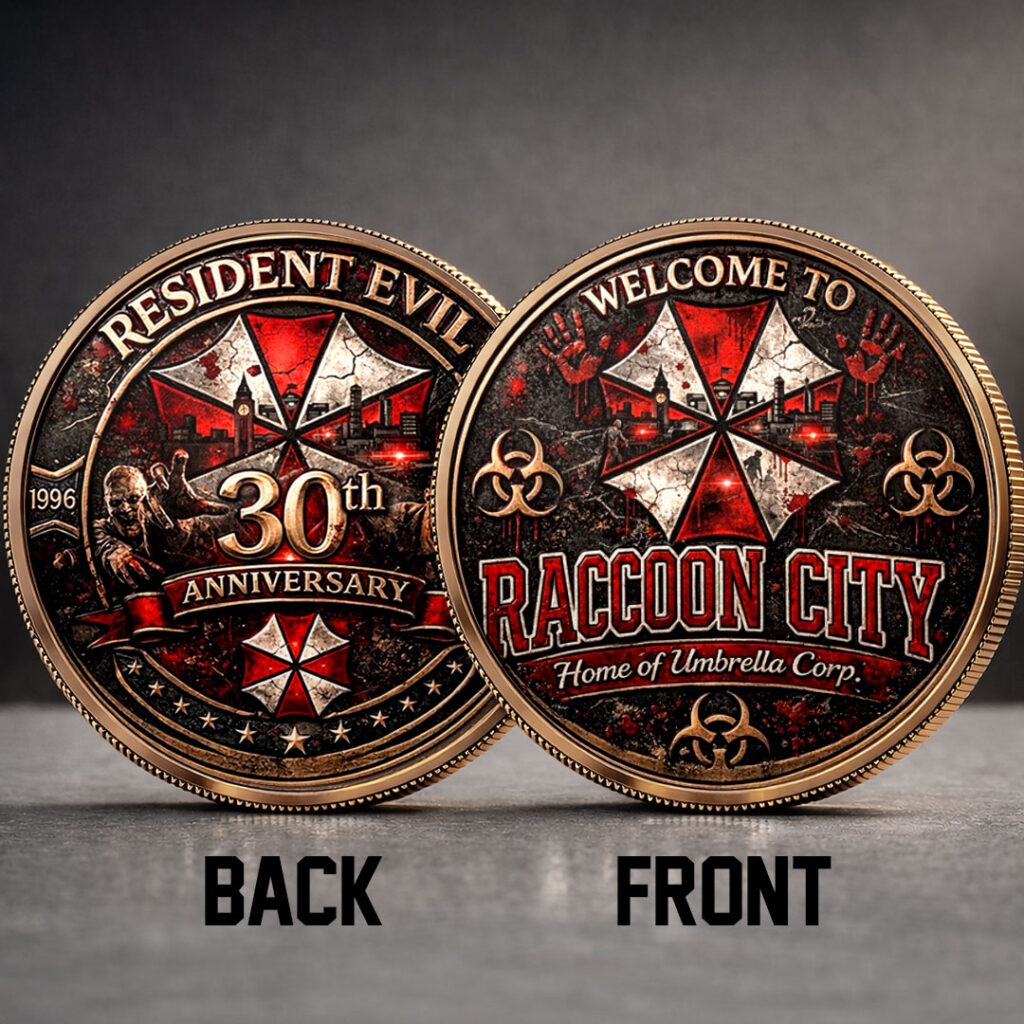 Resident Evil 30th Anniversary Commemorative Coin – TMTHU4830 | Gifnestbuys