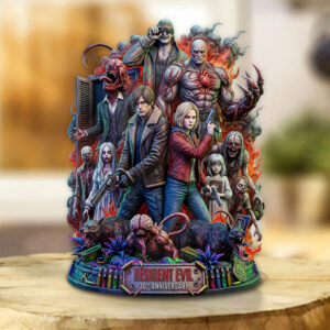 Resident Evil 30th Anniversary Custom Shape Acrylic Plaque - TMTHU4937