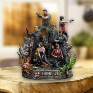 Resident Evil 30th Anniversary Custom Shape Acrylic Plaque - TMTHU5018