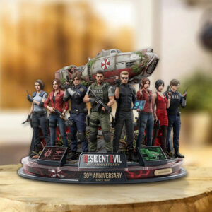 Resident Evil 30th Anniversary Custom Shape Acrylic Plaque - TMTHU5020