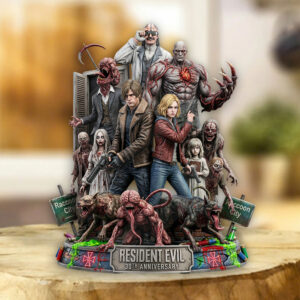 Resident Evil 30th Anniversary Custom Shape Acrylic Plaque - TMTHU5131