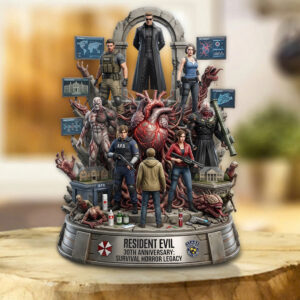 Resident Evil 30th Anniversary Custom Shape Acrylic Plaque - TMTHU5194