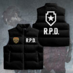 Resident Evil 2 Remake x Leon Scott Kennedy 3D Sleeveless Down Jacket – GNE5353.1
