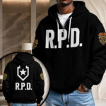 Resident Evil 2 Remake x Leon Scott Kennedy 3D Unisex Waffle Hoodie – GNE5353.4