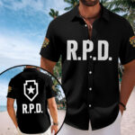 Resident Evil 2 Remake x Leon Scott Kennedy Short Sleeve Button-Down Shirt – GNE5353.3