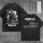 Resident Evil Requiem 2D Acid Washed Cotton T-Shirt – GNE5873