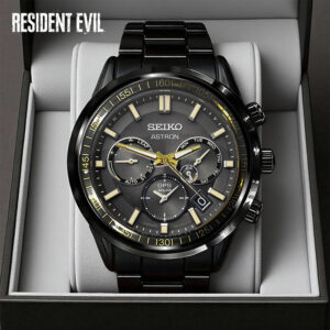 Resident Evil x Leon Scott Kennedy Black Stainless Steel Watch - GNE5860