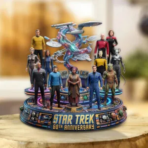 Star Trek 60th Anniversary 2026 Custom Shape Acrylic Plaque - TMTHU5239