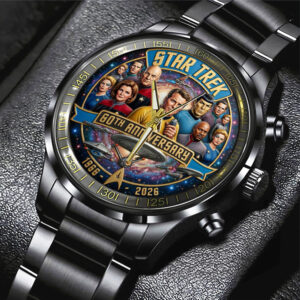 Star Trek 60th Anniversary 2026 Black Stainless Steel Watch - TMTHU5039