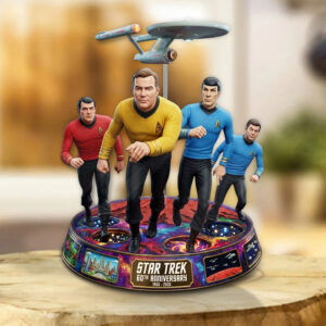 Star Trek 60th Anniversary 2026 Custom Shape Acrylic Plaque - TMTHU4879