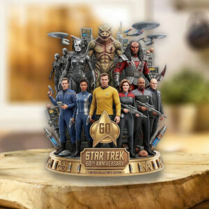 Star Trek 60th Anniversary 2026 Custom Shape Acrylic Plaque - TMTHU5005