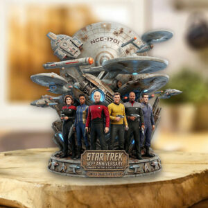 Star Trek 60th Anniversary 2026 Custom Shape Acrylic Plaque - TMTHU5035