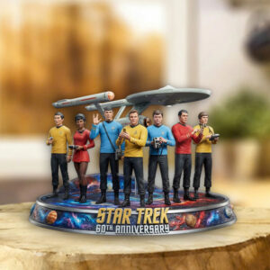 Star Trek 60th Anniversary 2026 Custom Shape Acrylic Plaque - TMTHU5063