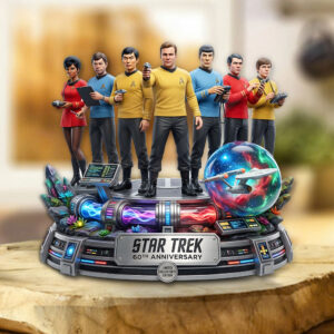 Star Trek 60th Anniversary 2026 Custom Shape Acrylic Plaque - TMTHU5065