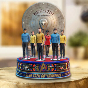 Star Trek 60th Anniversary 2026 Custom Shape Acrylic Plaque - TMTHU5181
