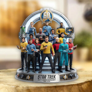 Star Trek 60th Anniversary 2026 Custom Shape Acrylic Plaque - TMTHU5183
