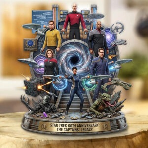Star Trek 60th Anniversary 2026 Custom Shape Acrylic Plaque - TMTHU5191