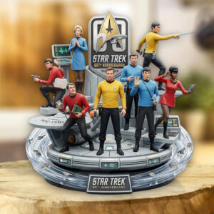 Star Trek 60th Anniversary 2026 Custom Shape Acrylic Plaque - TMTHU5404