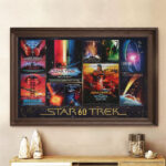Star Trek 60th Anniversary 2026 Rectangle Canvas With Inner Frame – TMTHU5317