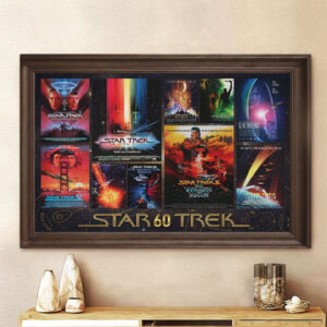 Star Trek 60th Anniversary 2026 Rectangle Canvas With Inner Frame - TMTHU5317