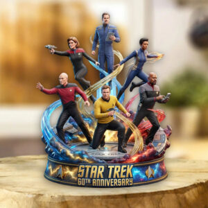 Star Trek 60th Anniversary 2026 Custom Shape Acrylic Plaque - TMTHU5225
