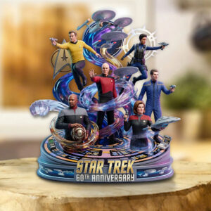 Star Trek 60th Anniversary 2026 Custom Shape Acrylic Plaque - TMTHU5226
