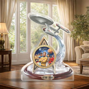 Star Trek 60th Anniversary Custom Shape Acrylic Plaque - HOATT17100