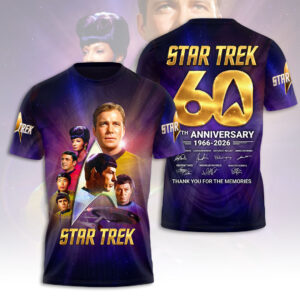 Star Trek 60th Anniversary 3D Apparel - HOATT17574