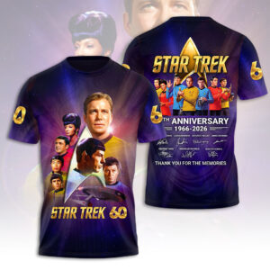 Star Trek 60th Anniversary 3D Apparel - HOATT17575