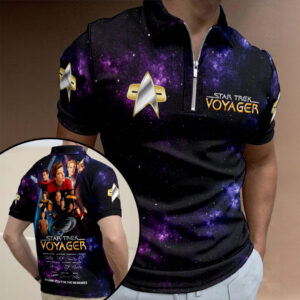 Star Trek: Voyager Zip Polo Shirt - HOATT17551