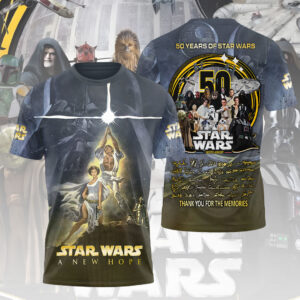Star Wars 50th Anniversary 2027 3D Apparel - TMTHU4855