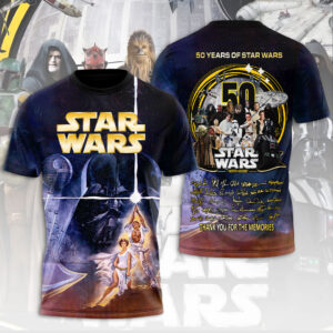 Star Wars 50th Anniversary 2027 3D Apparel - TMTHU4946