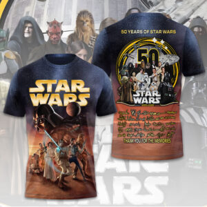 Star Wars 50th Anniversary 2027 3D Apparel - TMTHU4947