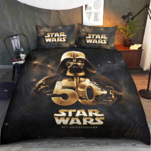 Star Wars 50th Anniversary 2027 3-Piece Duvet Bedding Set - TMTHU5246