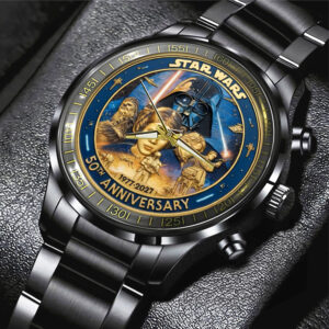 Star Wars 50th Anniversary 2027 Black Stainless Steel Watch - TMTHU5394