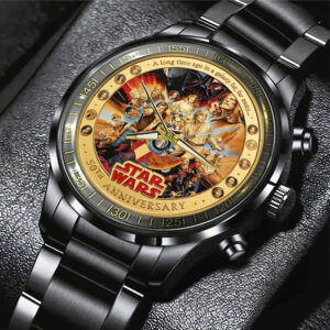Star Wars 50th Anniversary 2027 Black Stainless Steel Watch - TMTHU5397
