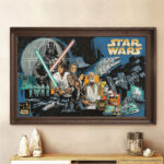 Star Wars 50th Anniversary 2027 Rectangle Canvas With Inner Frame – TMTHU5004
