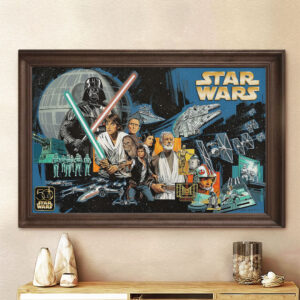 Star Wars 50th Anniversary 2027 Rectangle Canvas With Inner Frame - TMTHU5004