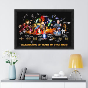 Star Wars 50th Anniversary Rectangle Canvas With Inner Frame - TMTHU5187